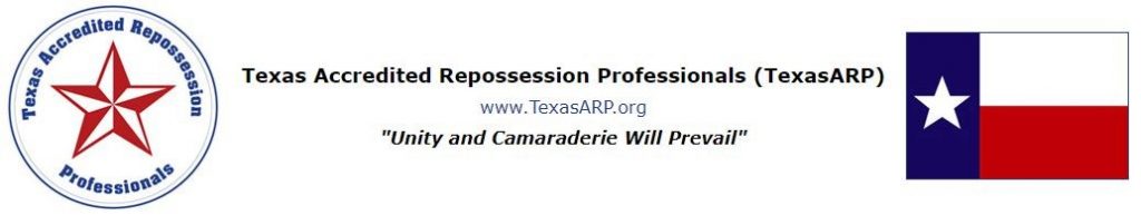 TexasARP Hurricane Harvey Repossessors Relief Funds Update!