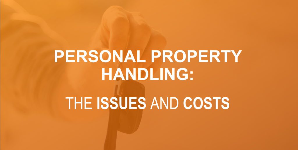 Personal Property Handling The Issues and Costs CUCollector