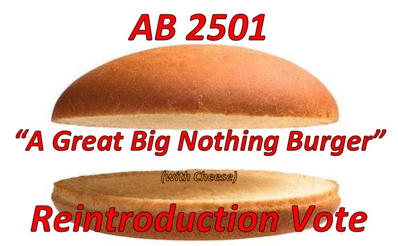 AB 2501 – The “Credit Killer” Bill’s Last Chance a “Big Nothing Burger”