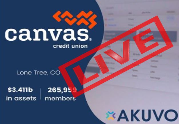 Canvas Credit Union live on Akuvo Aperture