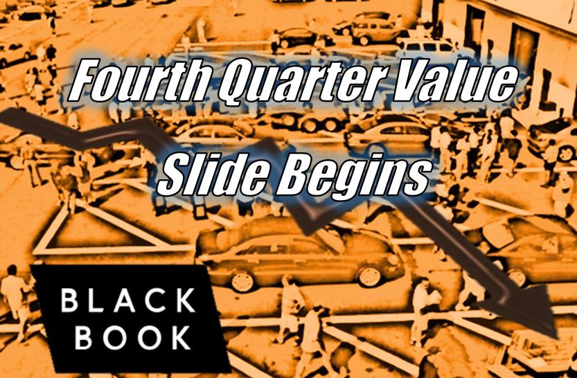 Fourth quarter wholesale auto value slide begins