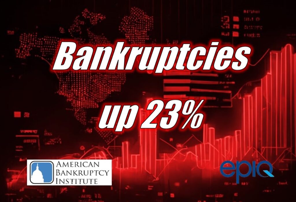 Individual Bankruptcy Filings Up 23 Percent