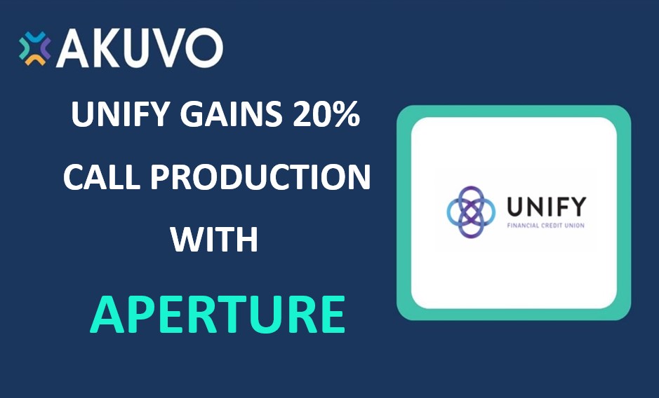 UNIFY CU Gains 20% Call Production with AKUVO’s Aperture