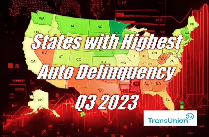 States with Highest for Auto Loan Delinquency in Q3 2023