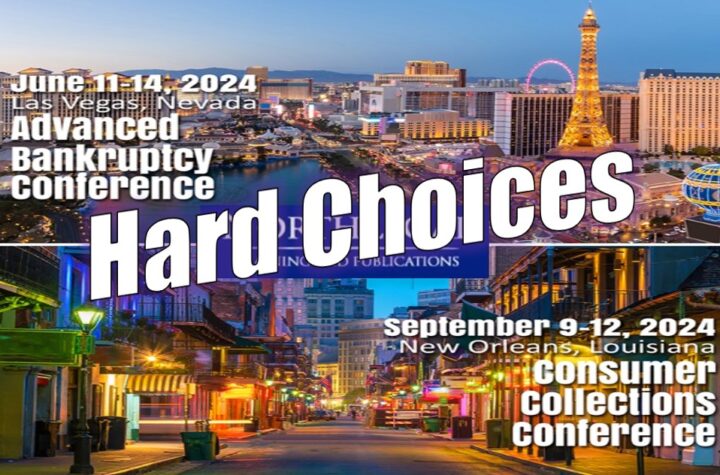 Bankruptcy in Las Vegas or Collections in New Orleans – NorthLegal Conferences 2024