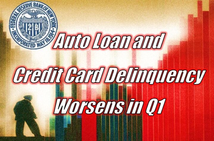 Fed Reserve Sees Auto Loan and Credit Card Delinquency Worsening in Q1 2024