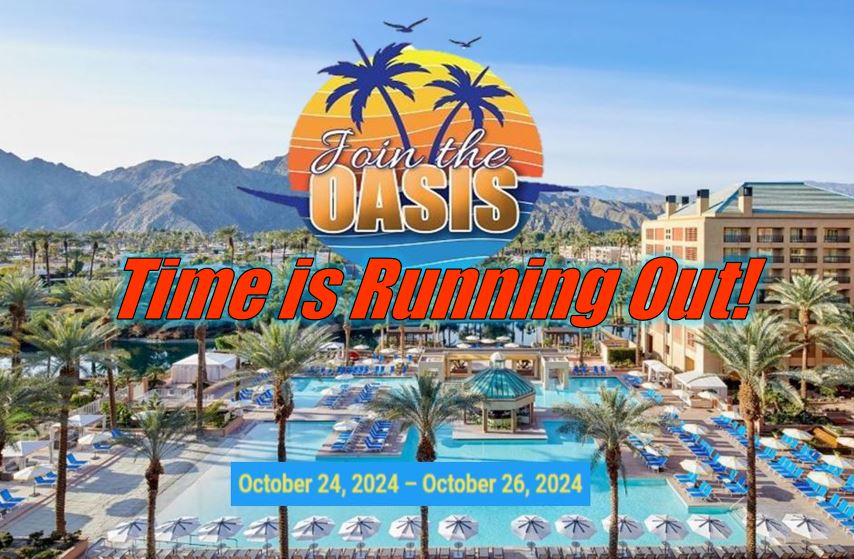 CCUCC 2024 at the Oasis – Time is Running Out!