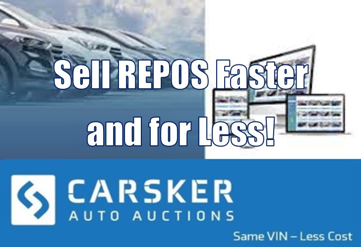 Carsker Auto Auctions Sells REPOS Faster and for Less!