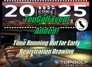 CCUCC 2025 - TopGolf Event Added and Time Running Out for Early Registration Drawing
