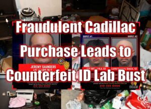 Fraudulent Cadillac Purchase Leads to Counterfeit ID Lab Bust