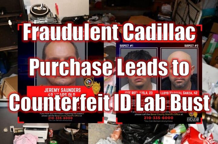 Fraudulent Cadillac Purchase Leads to Counterfeit ID Lab Bust