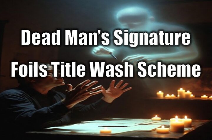 Dead Man’s Signature Foils Title Wash Scheme