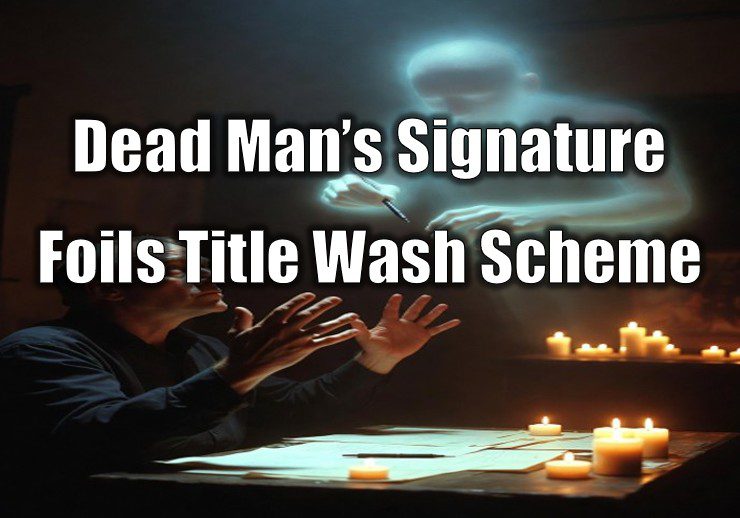 Dead Man’s Signature Foils Title Wash Scheme