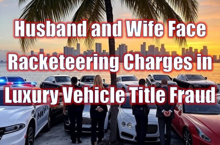 Husband and Wife Face Racketeering Charges in Luxury Vehicle Title Fraud
