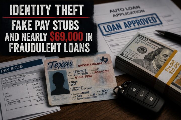 Identity Theft, Fake Pay Stubs, and Nearly $69,000 in Fraudulent Loans