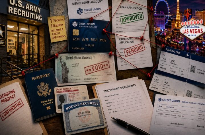 Army Enlistment Papers, Fake Credit Union Loans, and a Vegas Getaway