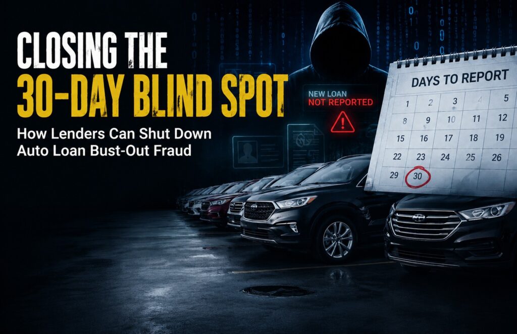 Closing the 30-Day Blind Spot: How Lenders Can Shut Down Auto Loan Bust-Out Fraud