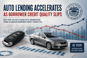 Auto Lending Accelerates as Borrower Credit Quality Slips