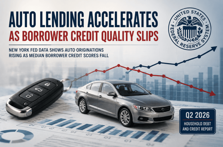 Auto Lending Accelerates as Borrower Credit Quality Slips