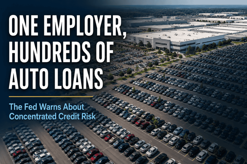 One Employer, Hundreds of Auto Loans: The Fed Warns About Concentrated Credit Risk