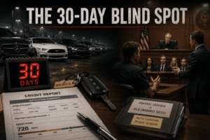 The 30-Day Blind Spot: How Straw Buyers Financed Nearly 100 Cars Before Lenders Could See Them Coming