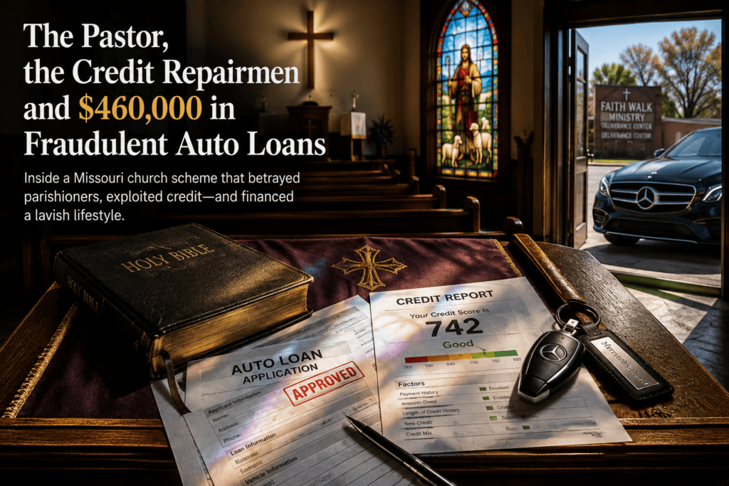 The Pastor, the Credit Repairmen and $460,000 in Fraudulent Auto Loans