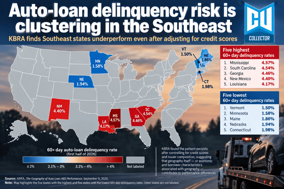 Same FICO, Different Risk: Geography Emerges in Auto Loan Delinquencies