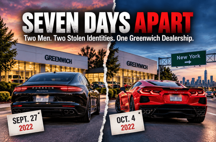 Two Men. Two Stolen Identities. One Greenwich Dealership.
